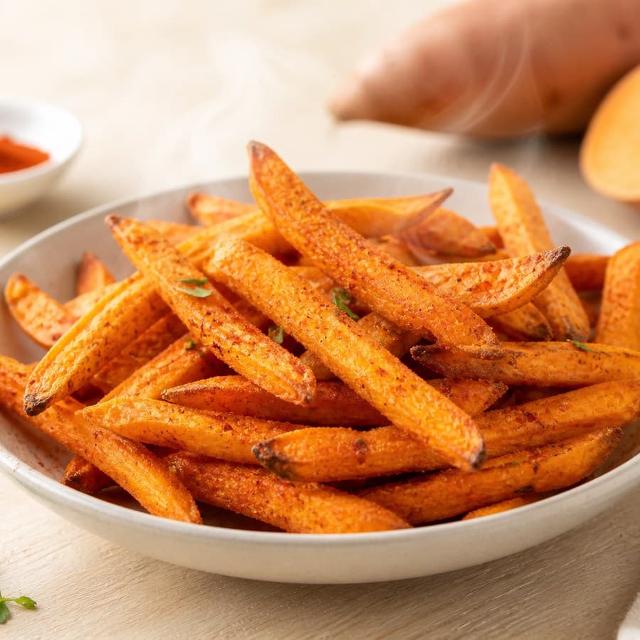 Frites de patate douce croustillantes